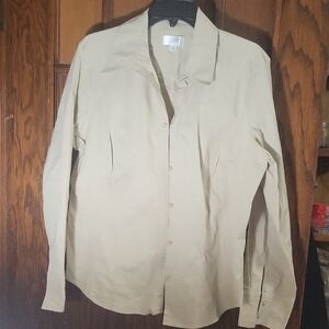 Ann Taylor Loft Beige Shirt